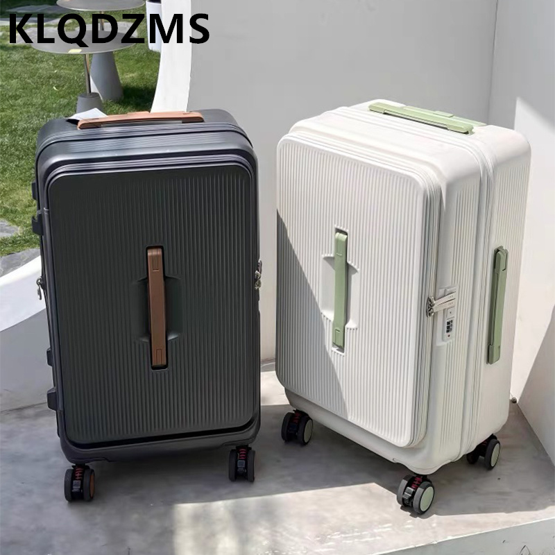 KLQDZMS Rolling Luggage Bag Fr - Front Opening Laptop Luggage 24 Inch review and price