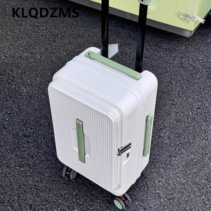 KLQDZMS Rolling Luggage Bag Fr - Front Opening Laptop Luggage 24 Inch review and price