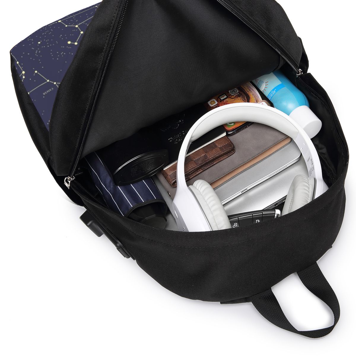 Night Sky Golden Celestial Sta - Travel Bags review and price