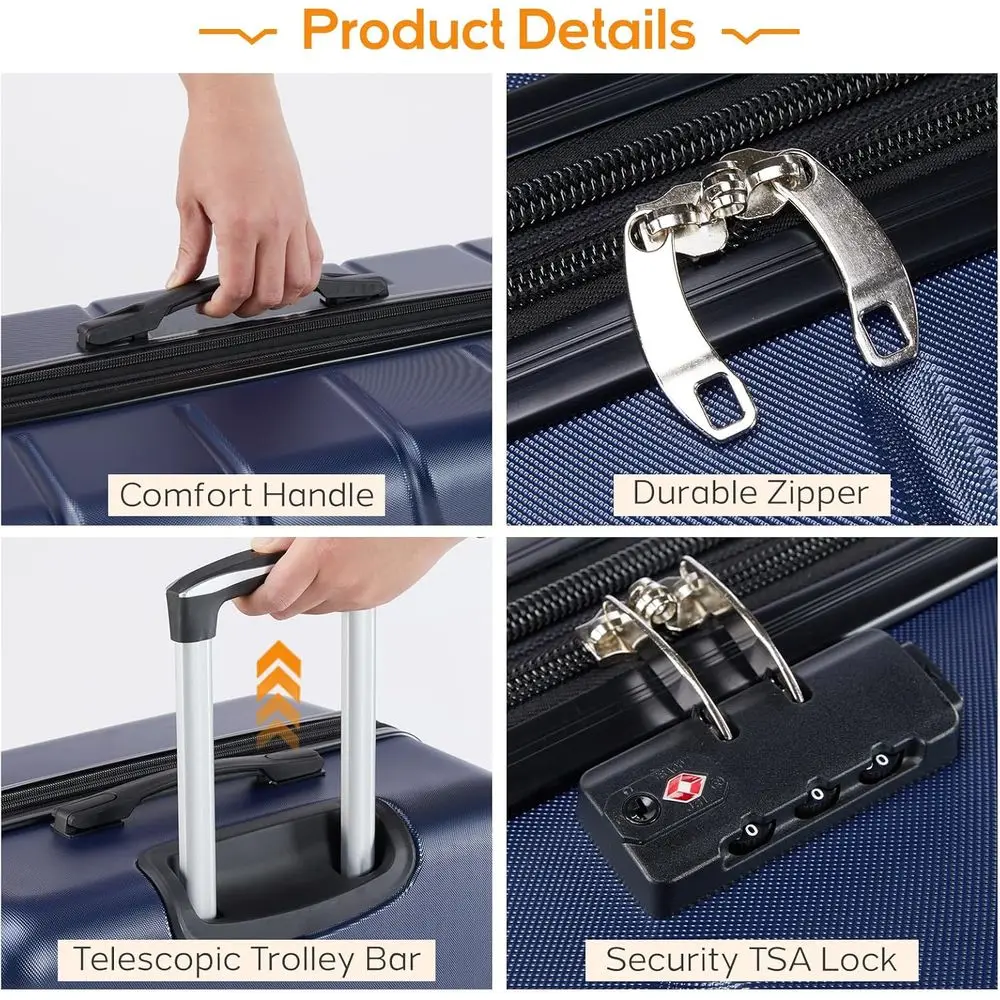 3-Piece Hardshell Expandable L - Expandable Hard Shell Luggage Set review and price