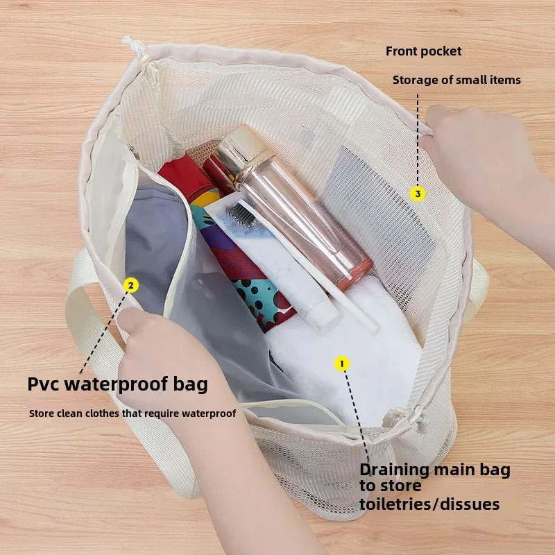 Large Capacity Beach Bag Drain - Cosmetic Bags review and price