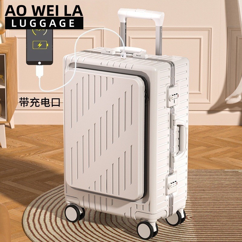 Front Opening Business Luggage - Aluminum Frame Carry On Luggage review and price