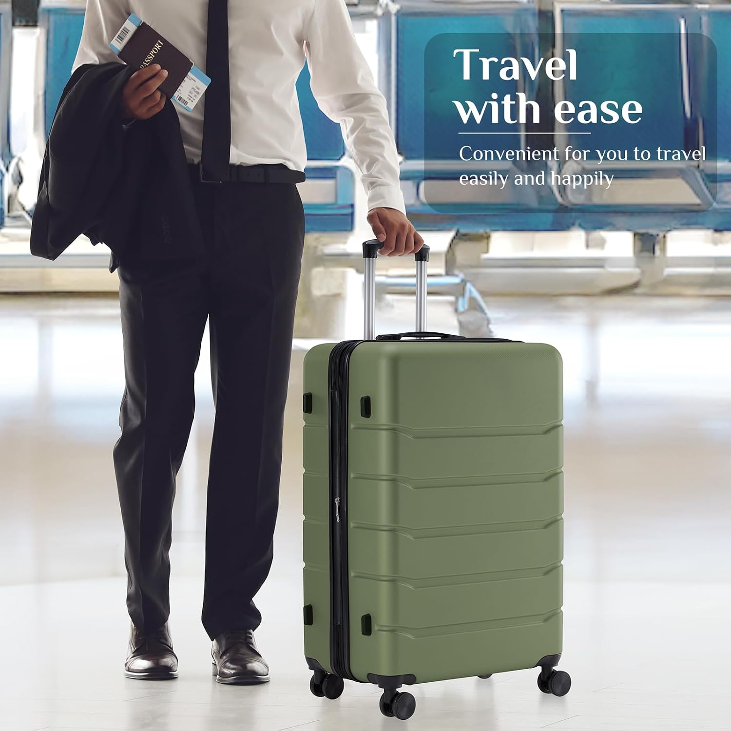 28 Inch Carry on Luggage, Hard - Expandable Hard Shell Luggage Set review and price