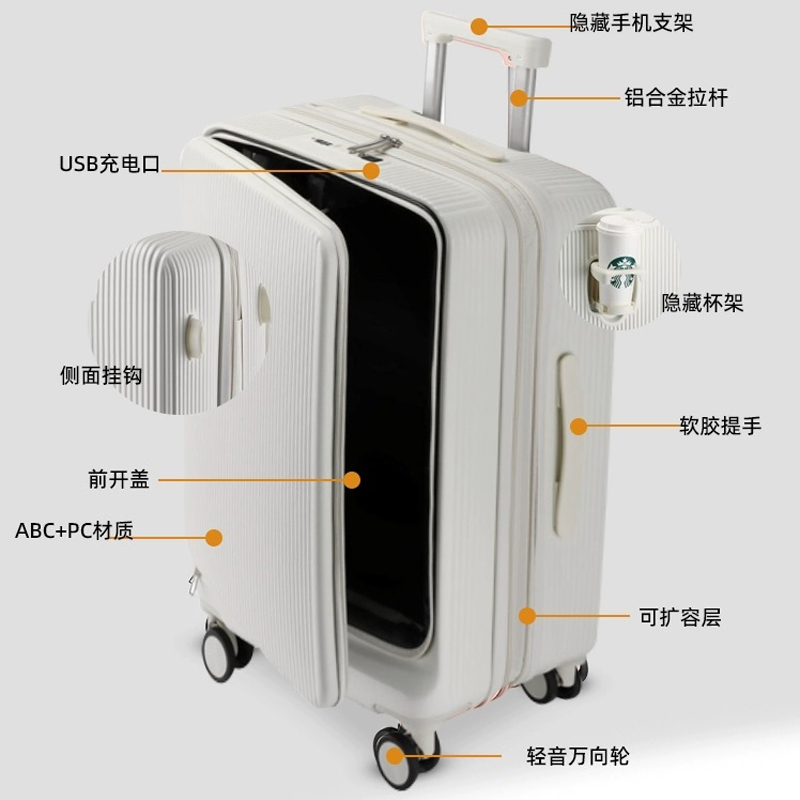 Hot!New 20/22/24/26/28 inch wo - Front Opening Laptop Luggage 24 Inch review and price