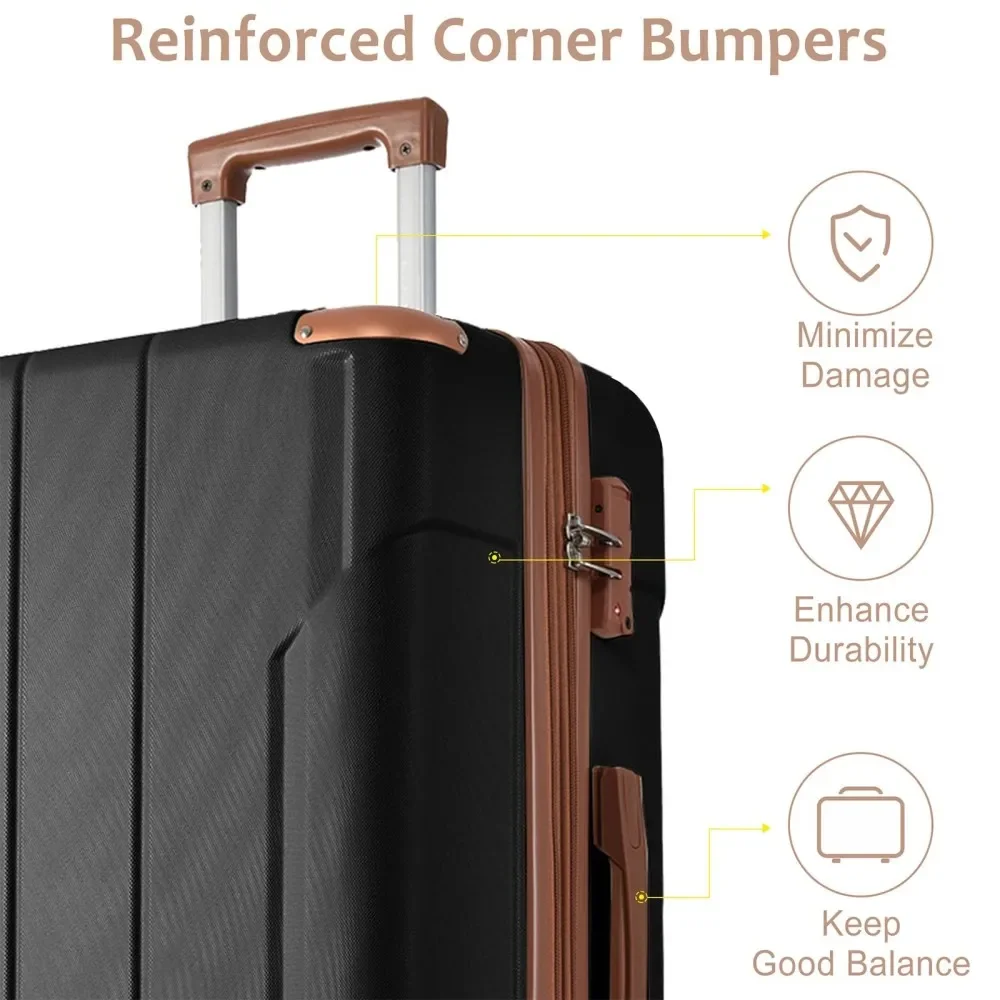 Luggage Sets 3 Piece, Expandab - Expandable Hard Shell Luggage Set review and price