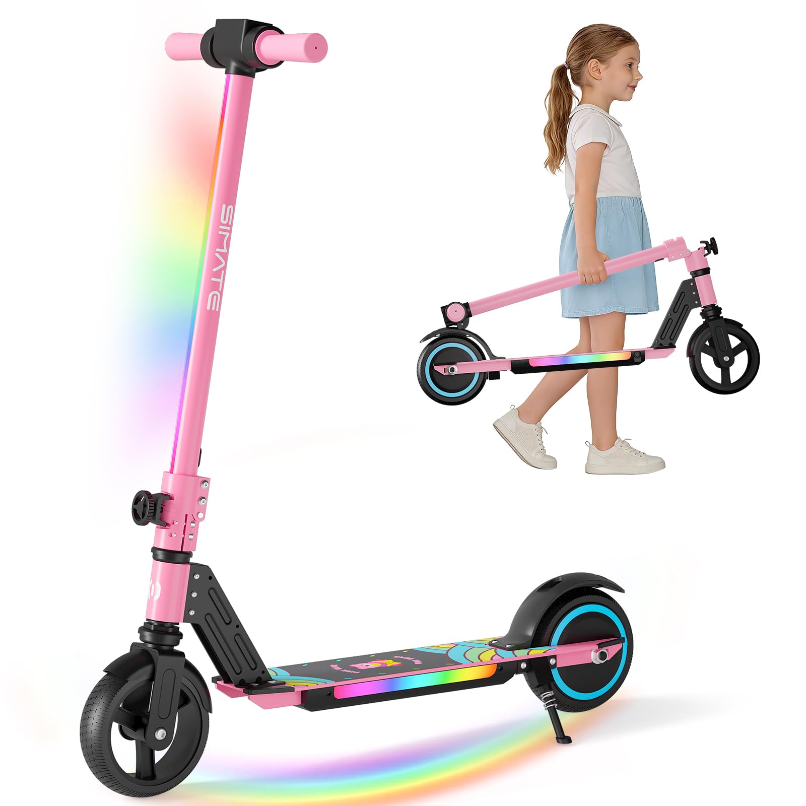 SIMATE Electric Scooter for Ki - Kids Ride On Suitcase Scooter review and price