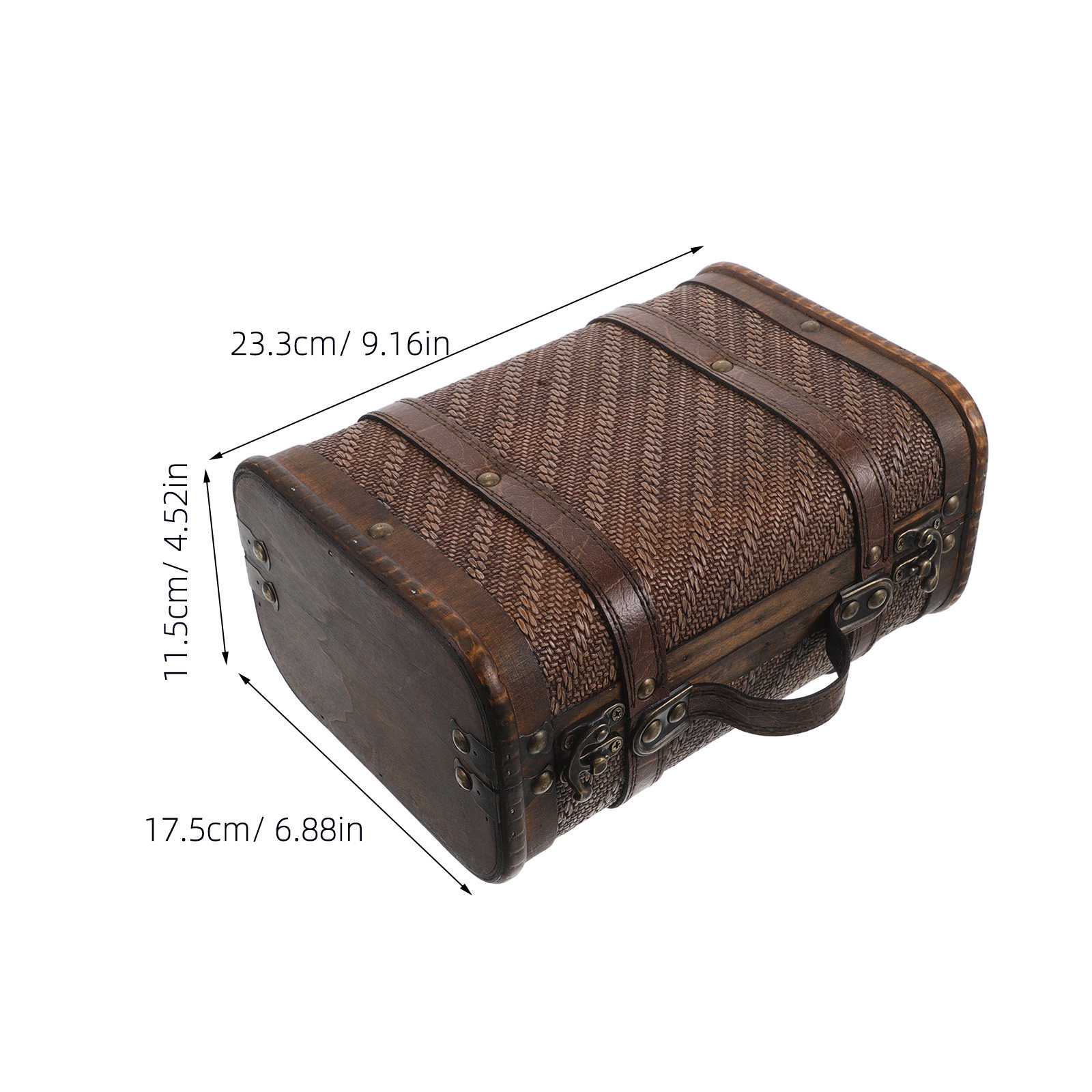 Retro Wood Storage Box Vintage - Retro Vintage Trunk Suitcase review and price