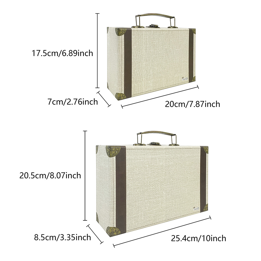 2pcs Vintage Suitcase Style St - Retro Vintage Trunk Suitcase review and price