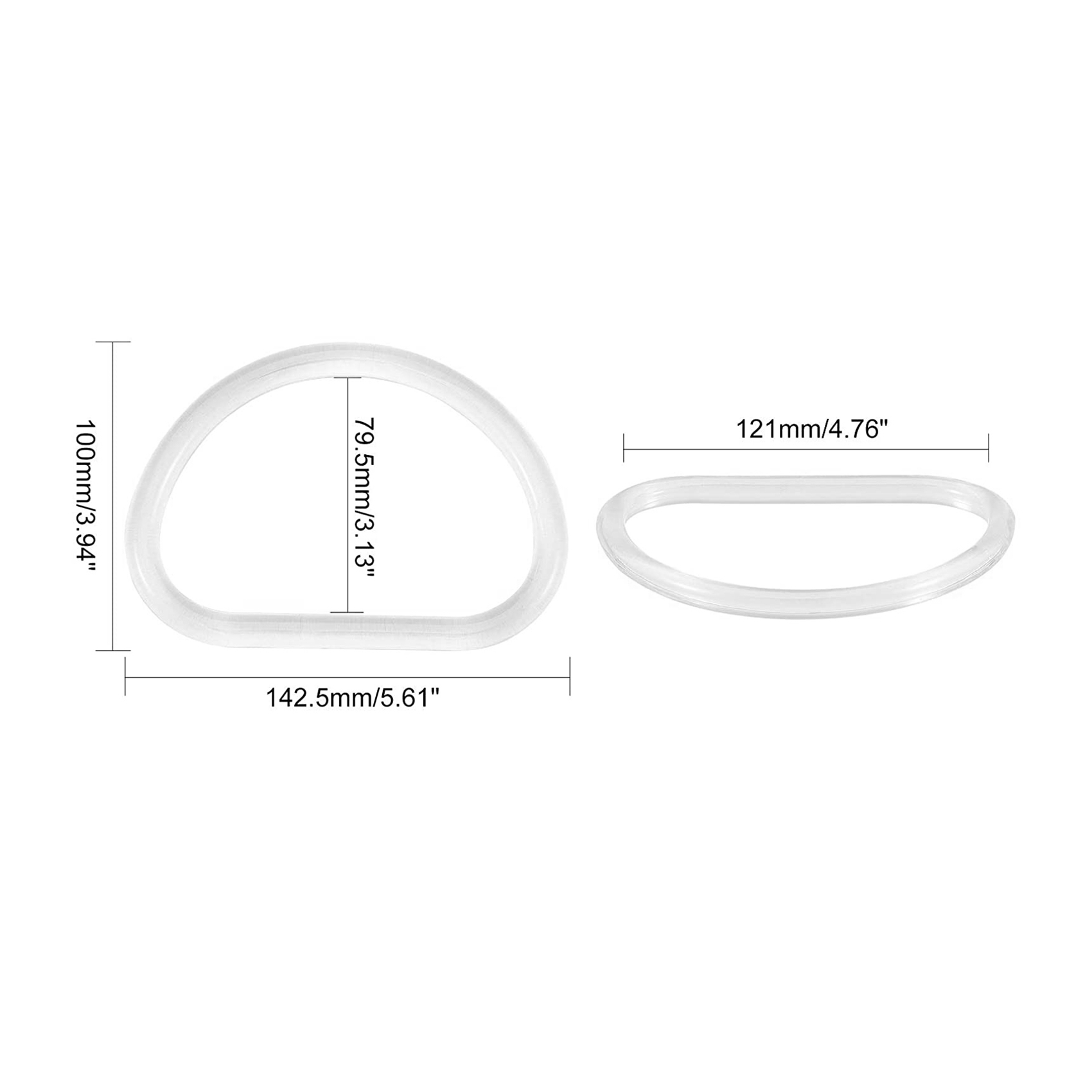 ABQR 10Pcs Transparent Bag Han - Handbags review and price