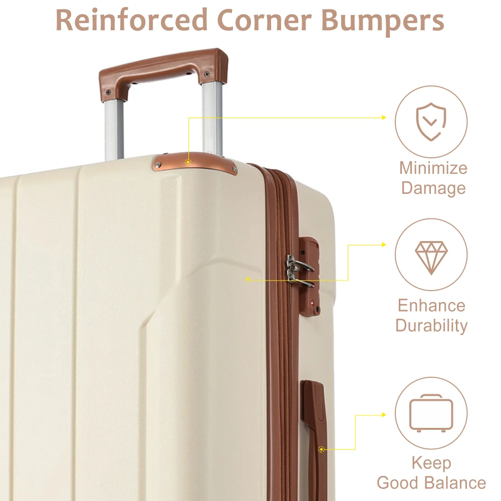 Hardshell ABS Luggage Sets 2 P - Expandable Hard Shell Luggage Set review and price