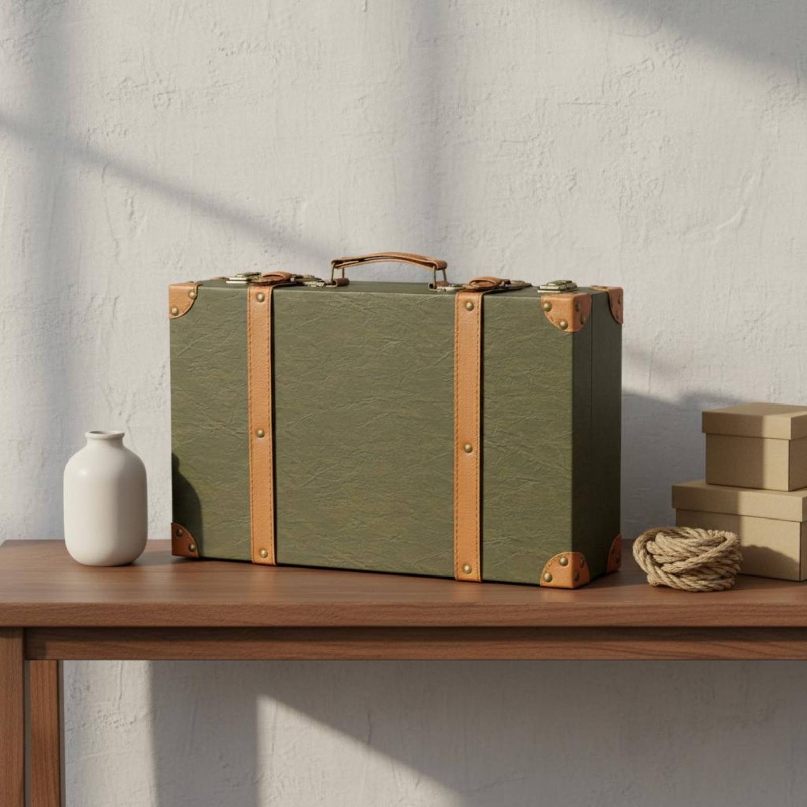 3 Pieces Vintage Suitcase Set  - Retro Vintage Trunk Suitcase review and price