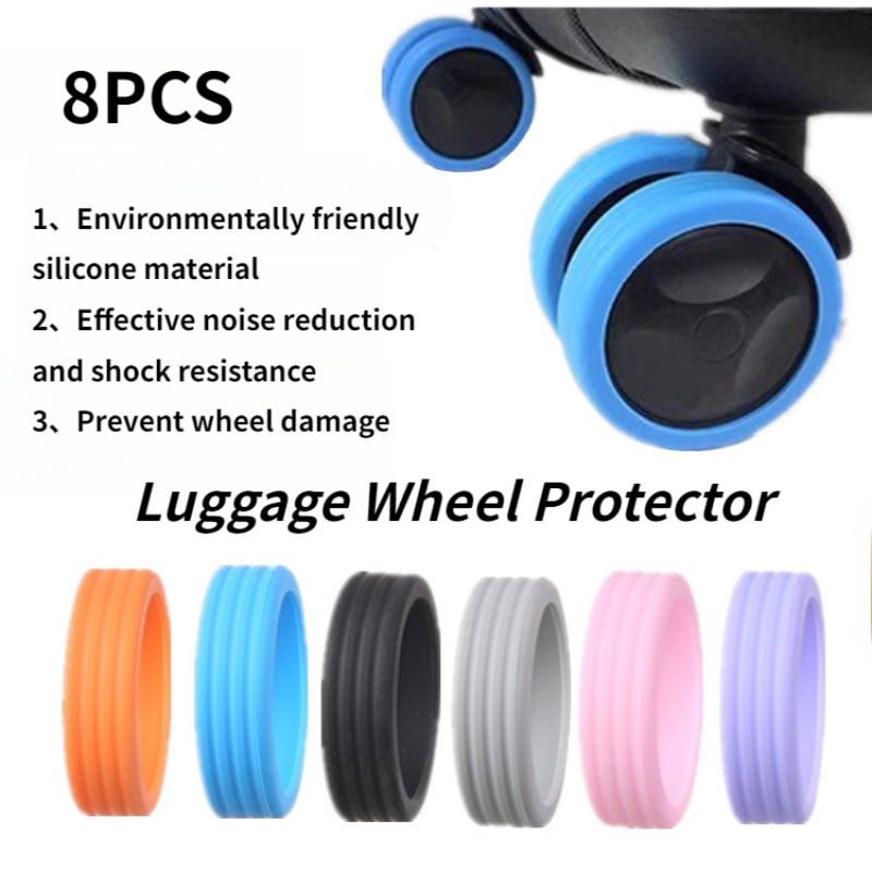 8Pcs Silent Luggage Wheel Rubb - Silent Replacement Luggage Wheels review and price