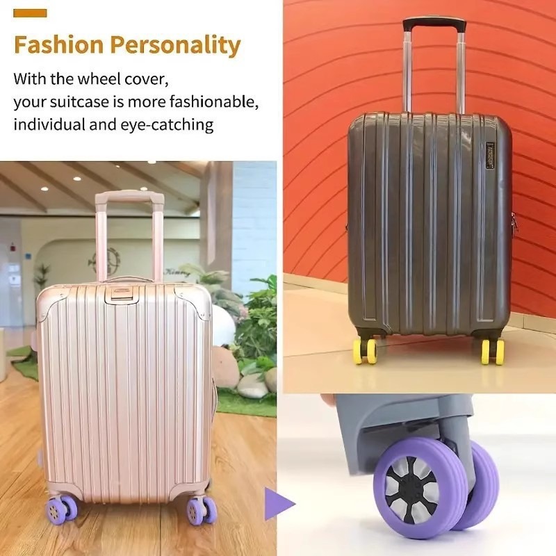 8Pcs Silent Luggage Wheel Rubb - Silent Replacement Luggage Wheels review and price