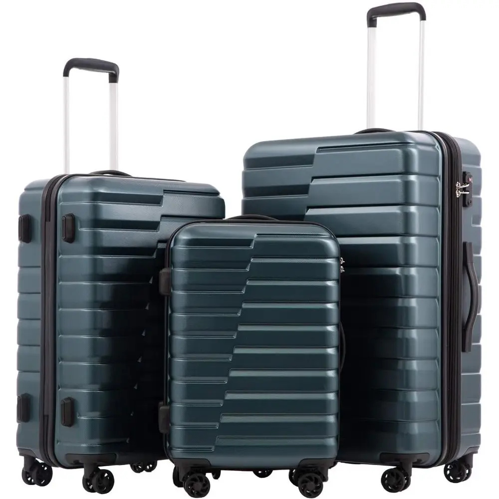 3-Piece Hard Shell Spinner Sui - Expandable Hard Shell Luggage Set review and price