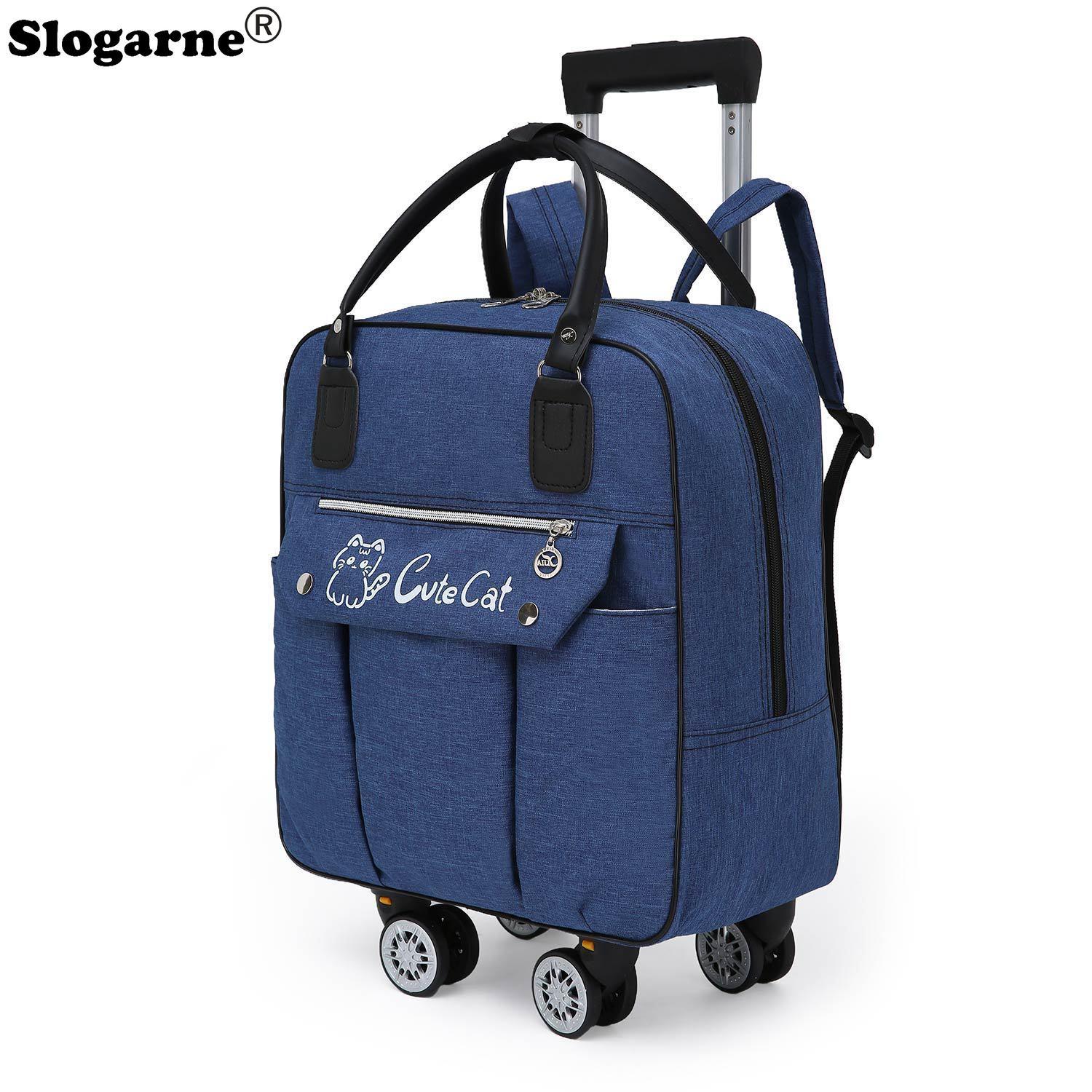 Trolley Large Capacity Travel  - Foldable Rolling Luggage Bag review and price
