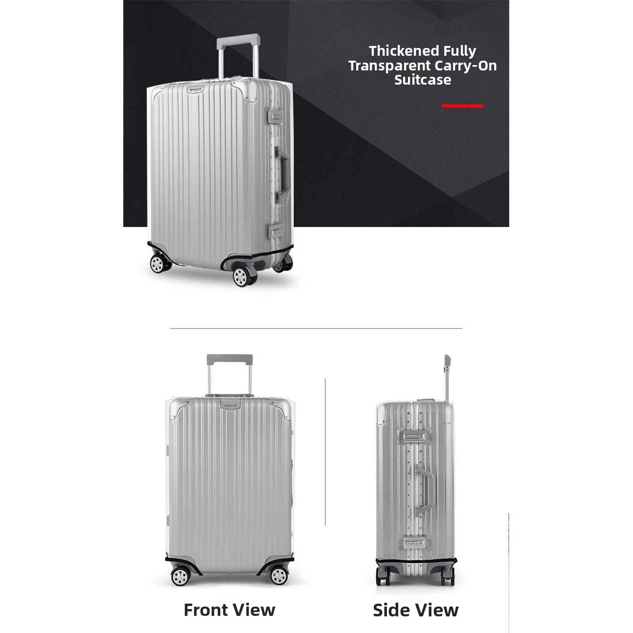 Thickened Waterproof Transpare - Luggage Protective Cover Transparent review and price