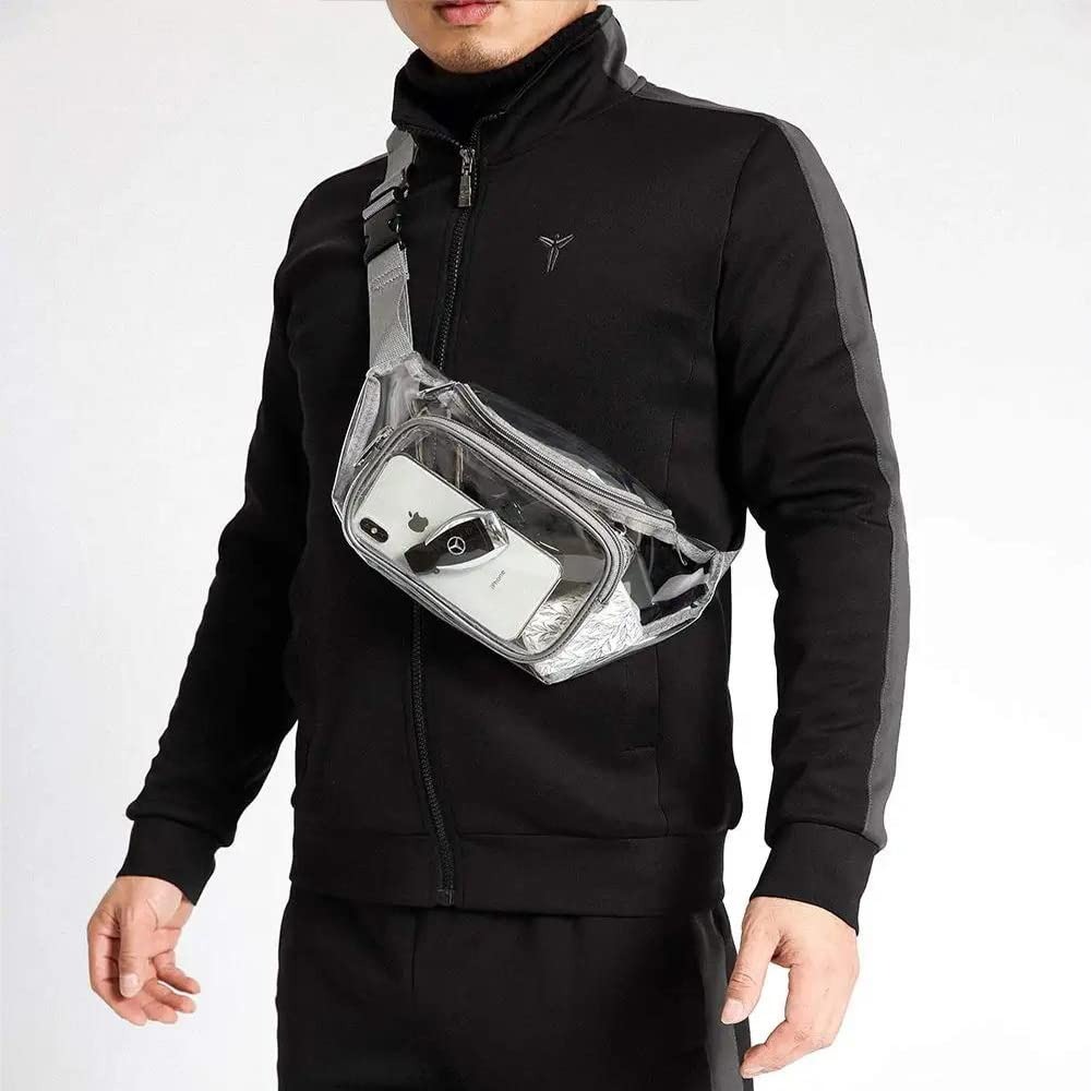 Clear Fanny Pack Transparent P - Handbags review and price