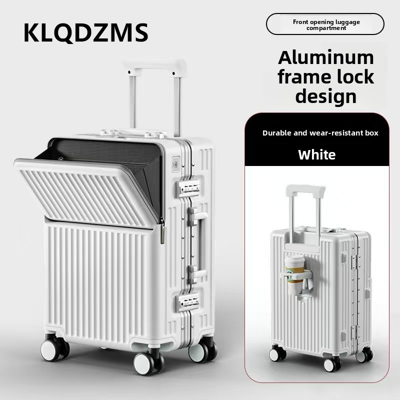 KLQDZMS Multifunctional Suitca - Front Opening Laptop Luggage 24 Inch review and price