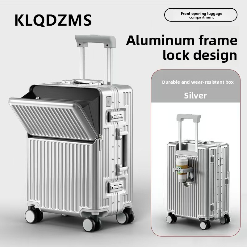 KLQDZMS Multifunctional Suitca - Front Opening Laptop Luggage 24 Inch review and price