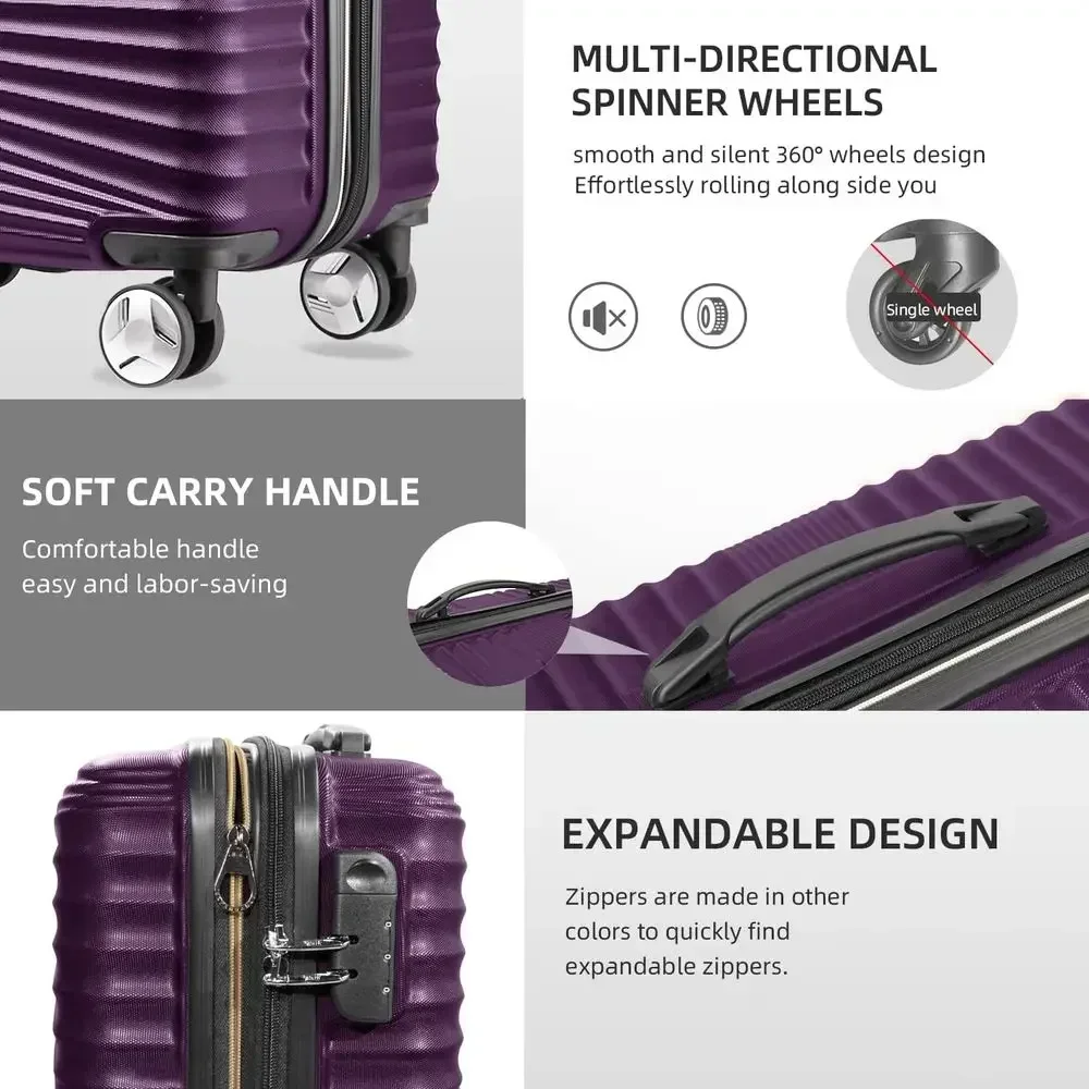 5-Piece Hard Shell Expandable  - Expandable Hard Shell Luggage Set review and price