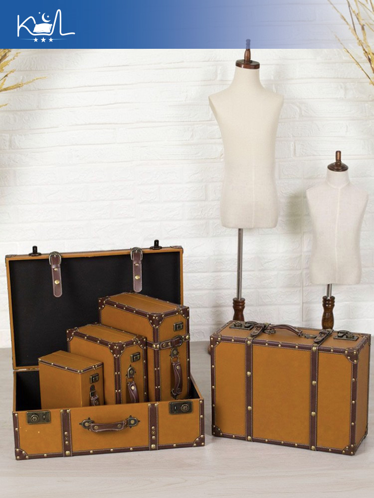 Vintage Orange Decorative Suit - Retro Vintage Trunk Suitcase review and price