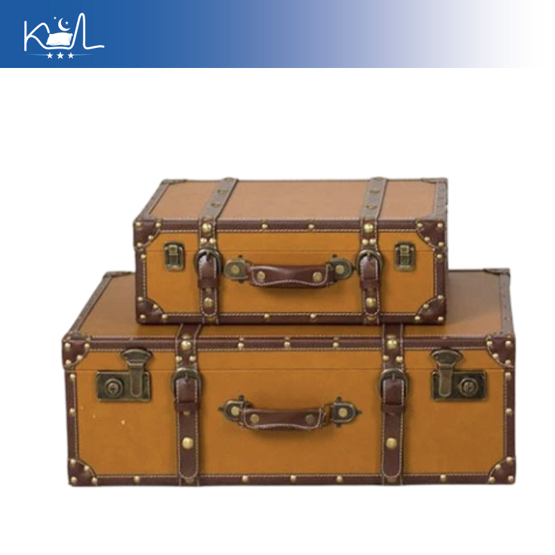 Vintage Orange Decorative Suit - Retro Vintage Trunk Suitcase review and price
