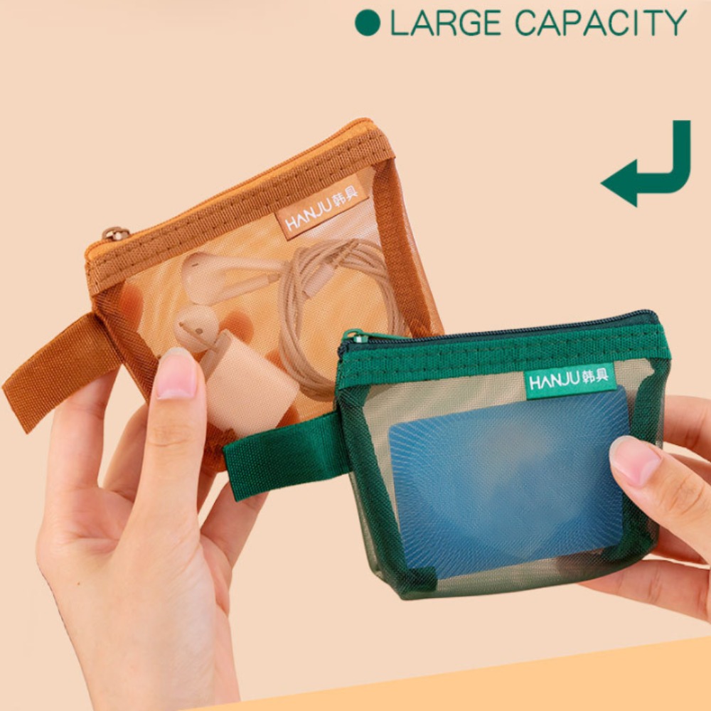 New Mesh Fabric Travel Grid Ba - Wallets review and price