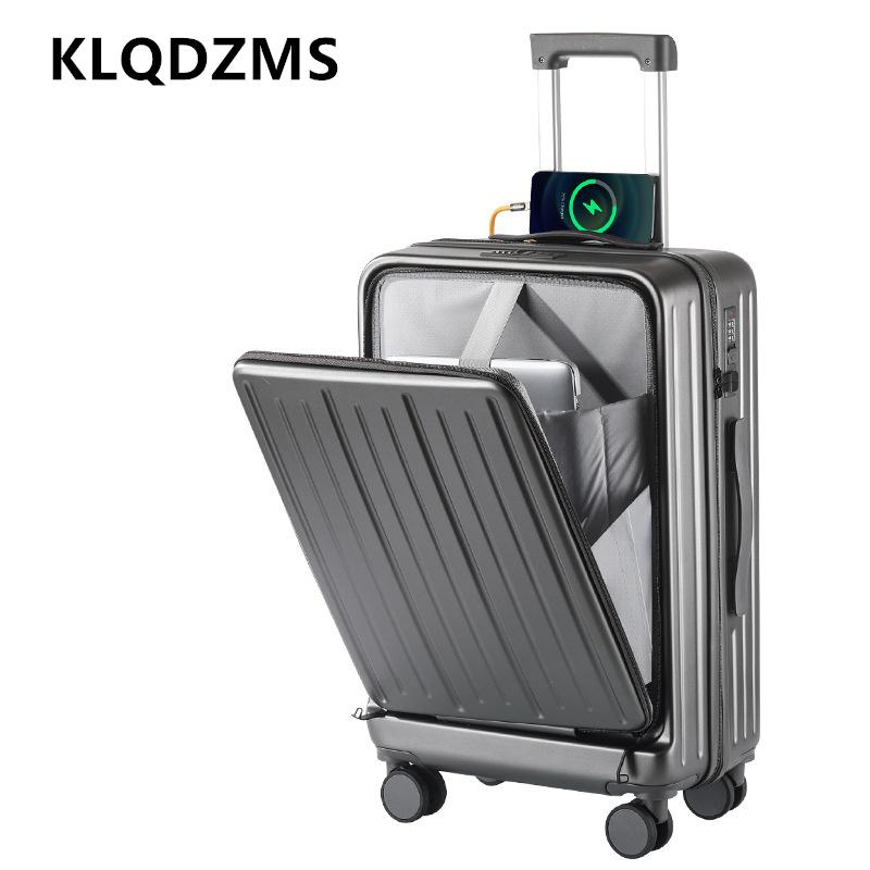 KLQDZMS 20 Inch Charging Suitc - Front Opening Laptop Luggage 24 Inch review and price