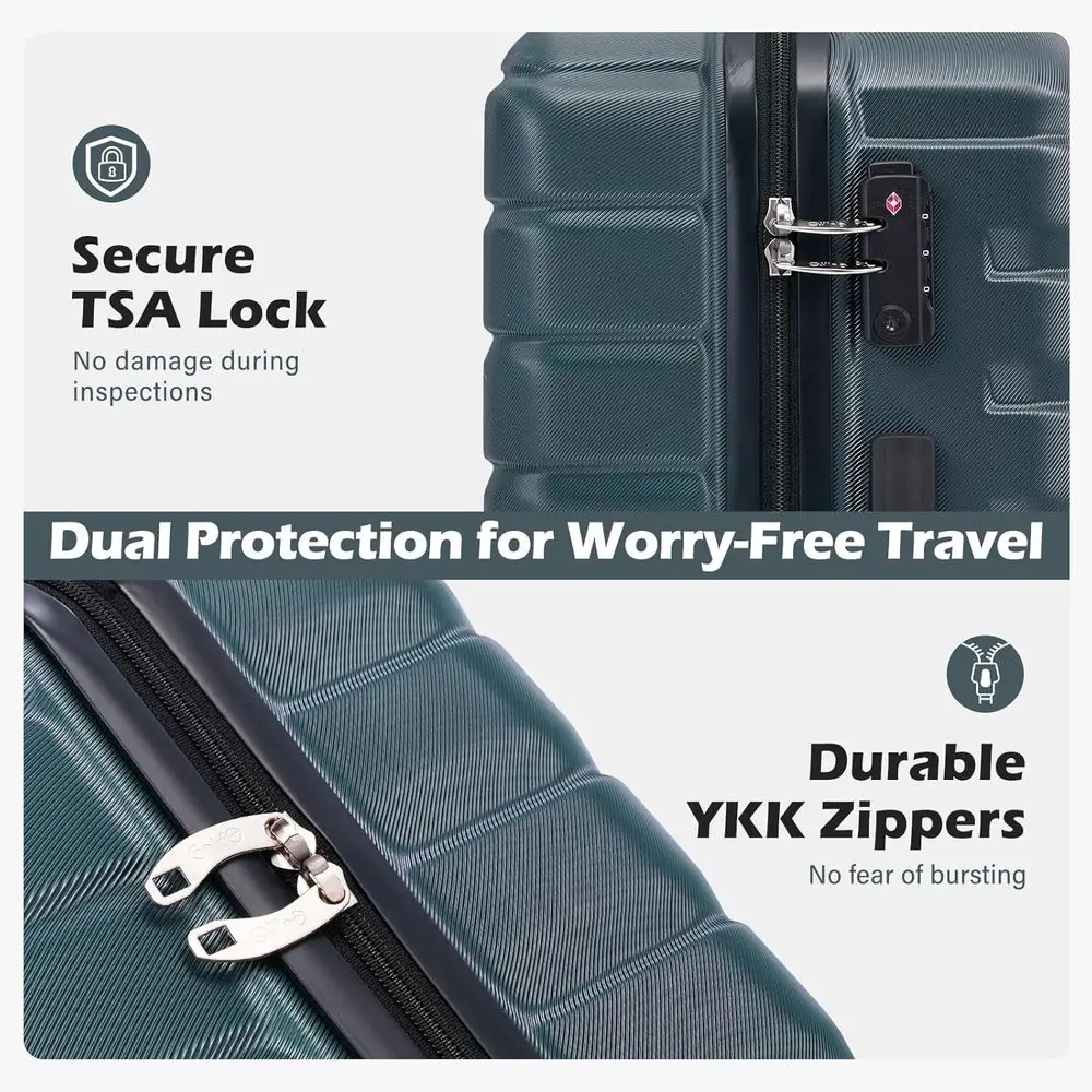 3-Piece Hard Shell Spinner Lug - Expandable Hard Shell Luggage Set review and price