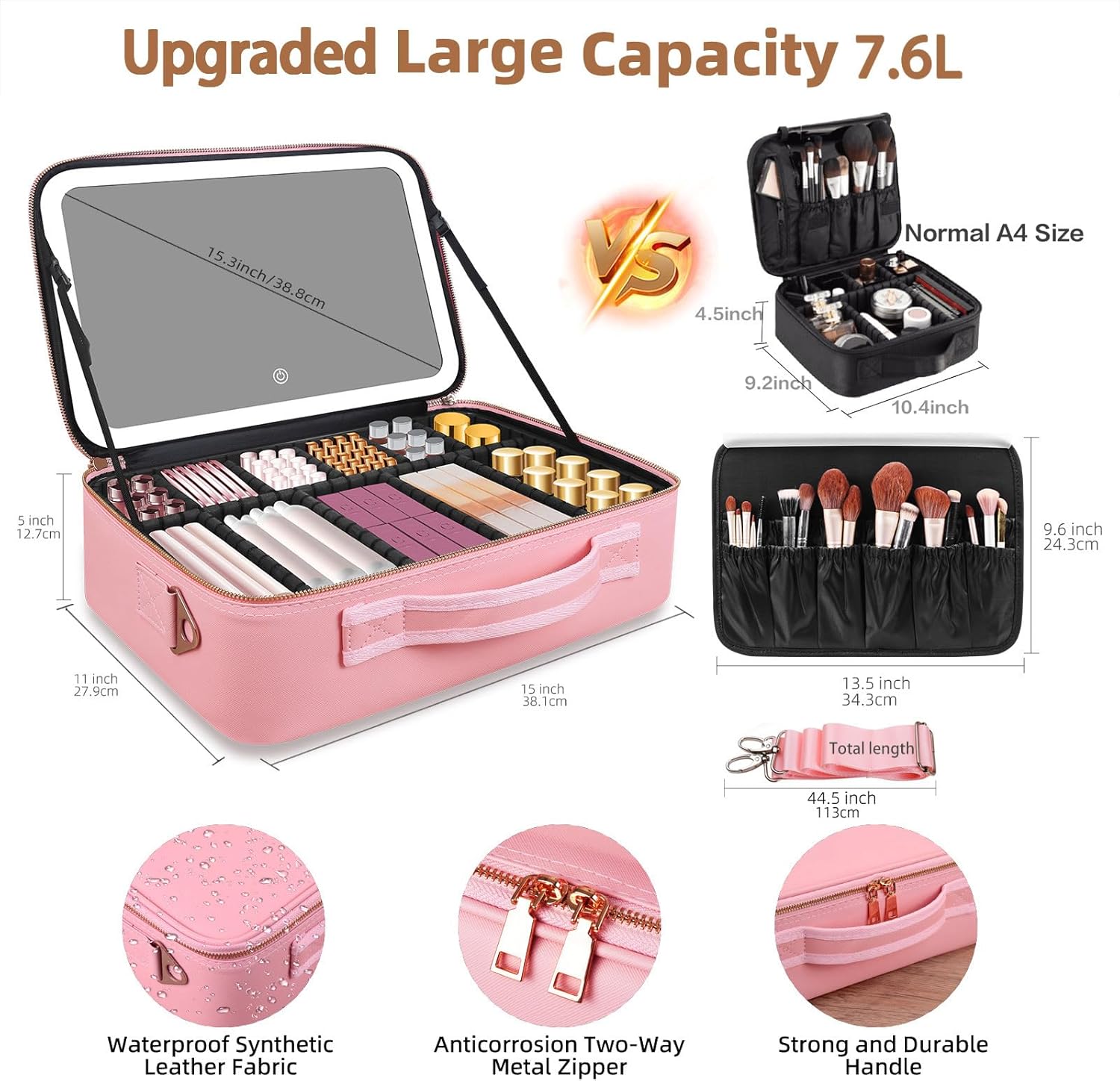Large Capacity Makeup Bag 15'' - Cosmetic Bags review and price