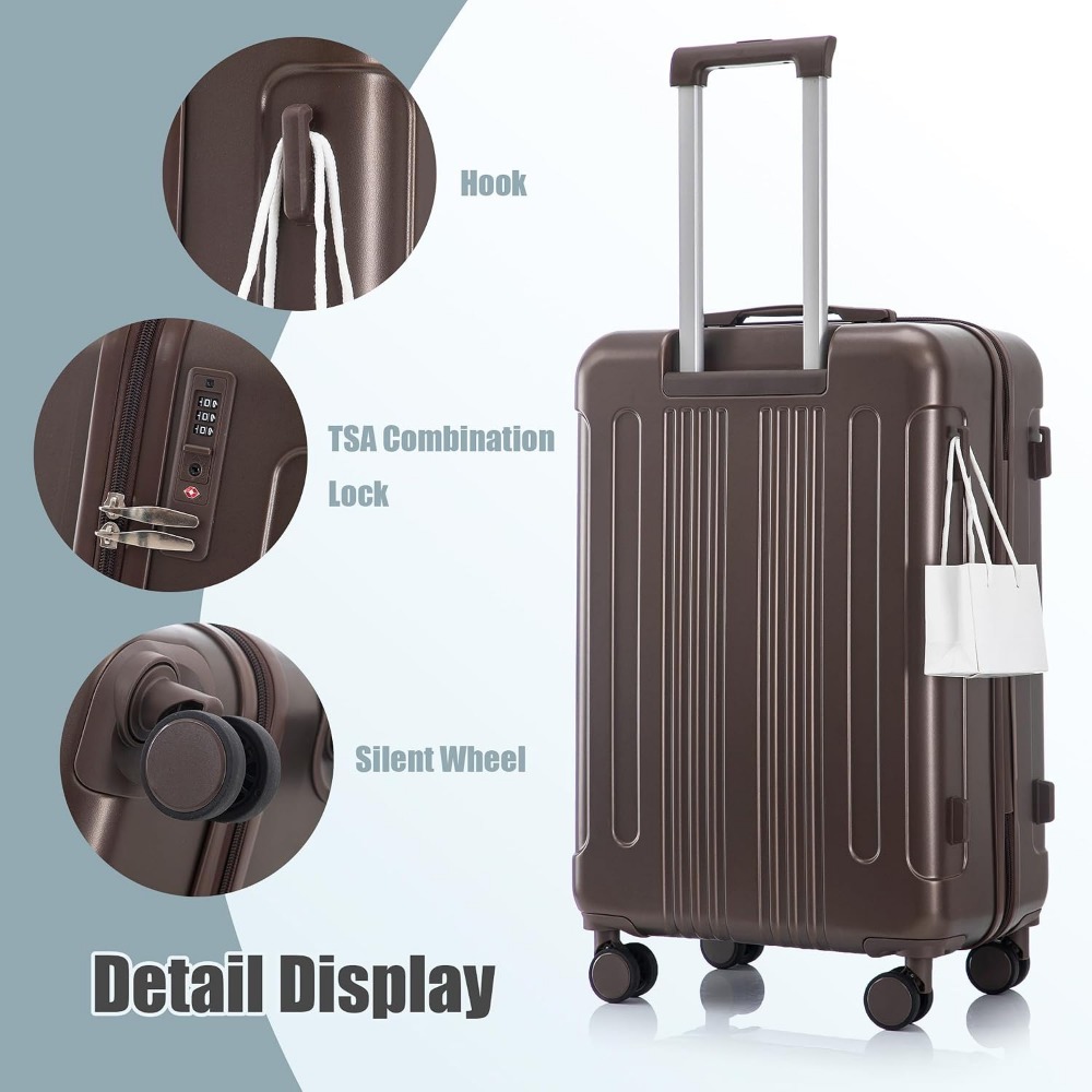 3 Piece Luggage Set Expandable - Expandable Hard Shell Luggage Set review and price