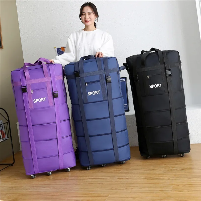 Plus Airline Checked Bag Oxfor - Foldable Rolling Luggage Bag review and price